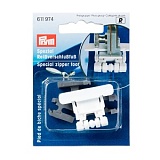 Лапка для притачивания потайных застежек-молний (лапка + адаптер 3шт), пластик, Prym, 611974