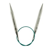 Спицы круговые укороченные "Mindful" 8мм/40см, нержавеющая сталь, серебристый, KnitPro, 36066
