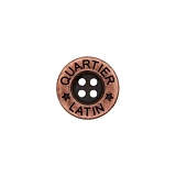 Пуговица с 4 отверстиями, размер 16мм, красный, Union Knopf by Prym, U0023108016087101-30