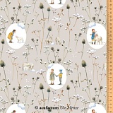 Ткань "Овал. Дети зимой + овцы", ширина 145см, 100% хлопок, Acufactum Ute Menze, 3523-771