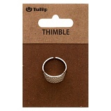 Наперсток "Кольцо", регулируемый, сталь, серебристый, Tulip, SN-008e