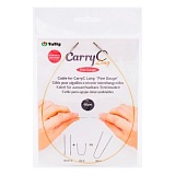 Тросик поворотный для съемных спиц "CarryC Long" - Fine Gauge, длина 60см, Tulip, CTMM-60