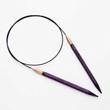 Спицы круговые "Jadore Cubics" 3,75мм/100см, ламинированная береза, лавандовый, KnitPro, 19094