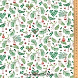 Ткань "Рождественская зелень", ширина 145см, 100% хлопок, Acufactum Ute Menze, 3523-828