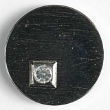 Пуговица, размер 18мм, металл, черный, Dill, 370284/18-20