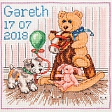Купить недорого   Набор для вышивания Anchor "Teddy Birth Sampler" 18*18см, MEZ Венгрия, ACS48  в интернет магазине Фэмили хобби