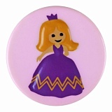 Пуговица, размер 18мм, пластик, Dill, 281192/18-12