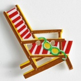 Пуговица, размер 28мм, пластик, Dill, 360432/28-24