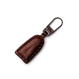 Подвеска для застежки-молнии, с карабином "Кожанный вид", металл, коричневый, Prym, 482380