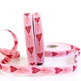 Купить недорого   Тесьма декоративная "Сердечки", ширина 10мм, Acufactum Ute Menze,  в интернет магазине Фэмили хоби