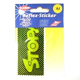 Аппликация, самоклеящаяся, светоотражающая "STOP" 10,2*4,8см, ПВХ, желтый, Kleiber, 611-62