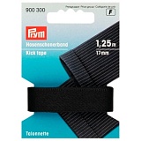 Купить недорого   Тесьма для брюк с плотным кантом, ширина 17мм, 100% полиэстер, черный, Prym, 900300  в интернет магазине Фэмили хоби