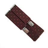 Подтяжки мужские эксклюзив M-L, 35мм/120см, бордовый, 80%полиэстер, 20%эластодин 944372