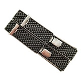 Подтяжки мужские эксклюзив M-L, 35мм/120см, черный, 80%полиэстер, 20%эластодин 944301