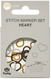 Набор маркеров для вязания "amicolle", сердце, Tulip, AC-018e