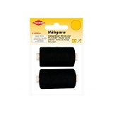 Нитки швейные универсальные, длина 50м, 100% полиэстер, черный, 2шт в упаковке, Kleiber, 922-22