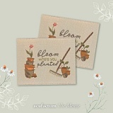 Заплатка "Pflanzzeit" /Время посадки/ 40*50мм, 100% полиэстер, Acufactum, 35395