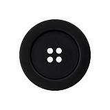 Пуговица с 4 отверстиями, размер 18мм, пластик, черный, Union Knopf by Prym, U0451905018008001-25