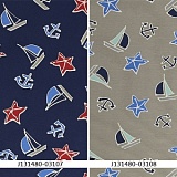Трикотажное полотно MEZfabrics "Beach Days", ширина 148-150см  MEZ, J131480
