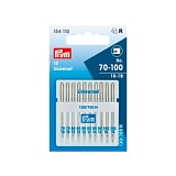 Иглы для швейных машин с плоской колбой 130/175 H, универсальные № 70-100, сталь, Prym, 154110