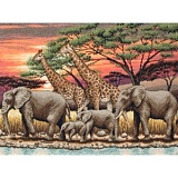 Купить недорого   Набор для вышивания Maia "African Sunset" 30*40см, MEZ Венгрия, 5678000-01026  в интернет магазине Фэмили хобби