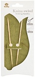 Спицы круговые с поворотным тросиком "Knina Swivel" 7мм/60см, бамбук, Tulip, KS-600700