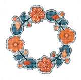 Купить недорого   Набор для вышивания "Цветочный венок" 14*14см, Acufactum Ute Menze, 2316  в интернет магазине Фэмили хобби
