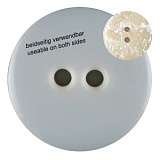 Пуговица двухсторонняя, размер 23мм, пластик, Dill, 342805/23-12