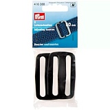 Пряжка регулировочная, пластик, 50 мм, черный цв. 416388