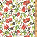 Ткань "Средиземноморские фрукты", ширина 145см, 100% хлопок, Acufactum Ute Menze, 3523-882