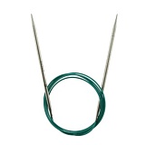 Спицы круговые "Mindful" 4мм/120см, нержавеющая сталь, серебристый, KnitPro, 36139