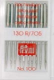 Иглы д/швейных машин с плоской колбой, №100, 10шт в пенале 151545