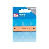 Эмблема "Handmade" 60*13мм для пришивания, Prym, 403795