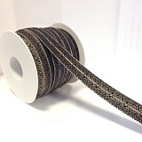 Купить недорого   Бейка эластичная, ширина 15мм, Acufactum Ute Menze, 3648-T6446-15-NERO  в интернет магазине Фэмили хоби