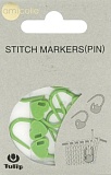 Маркер для вязания "amicolle", сердце, размер 22*12мм, пластик, зеленый, Tulip, AC-031e