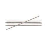 Спицы чулочные "Nova" 3,5мм/20см, латунь с гальваническим покрытием, серебристый, KnitPro, 10107