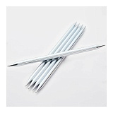 Спицы чулочные "Nova" 2,75мм/20см, латунь с гальваническим покрытием, серебристый, KnitPro, 10123