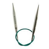 Спицы круговые укороченные "Mindful" 5мм/25см, нержавеющая сталь, серебристый, KnitPro, 36048