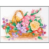 Купить недорого   Набор для вышивания Anchor "Floral Basket" 23*16см, MEZ Венгрия, AK117  в интернет магазине Фэмили хобби