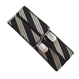 Подтяжки мужские эксклюзив M-L, 35мм/120см, серо-черный, 80%полиэстер, 20%эластодин 944300