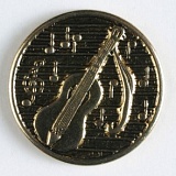 Пуговица, размер 23мм, металл, Dill, 290000/23-20