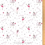 Ткань "Маленькая танцовщица", ширина 145см, 100% хлопок, Acufactum, 3523-945
