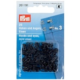 Крючок для одежды с глазками для пришивания №3, PRYM, 261191