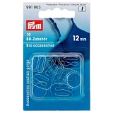 Фурнитура для бюстгальтера, д/ремонта и изготовления, 12мм, прозрачный пластик, блистер 991903