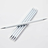 Спицы чулочные "Nova" 3,25мм/10см, латунь с гальваническим покрытием, серебристый, KnitPro, 10130