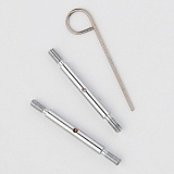 Соединители для тунисских крючков 3шт, ключик для тросика, металл, KnitPro, 10517