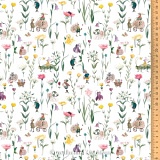 Ткань "Луговая почта", ширина 145см, 100% хлопок, Acufactum, 3523-943