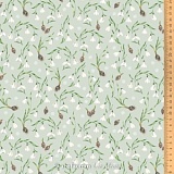 Ткань "Подснежники", ширина 145см, 100% хлопок, Acufactum, 3523-875