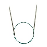 Спицы круговые "Mindful" 5мм/60см, нержавеющая сталь, серебристый, KnitPro, 36081