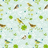 Ткань "Птичий мир", ширина 145см, Acufactum Ute Menze, 3523-670